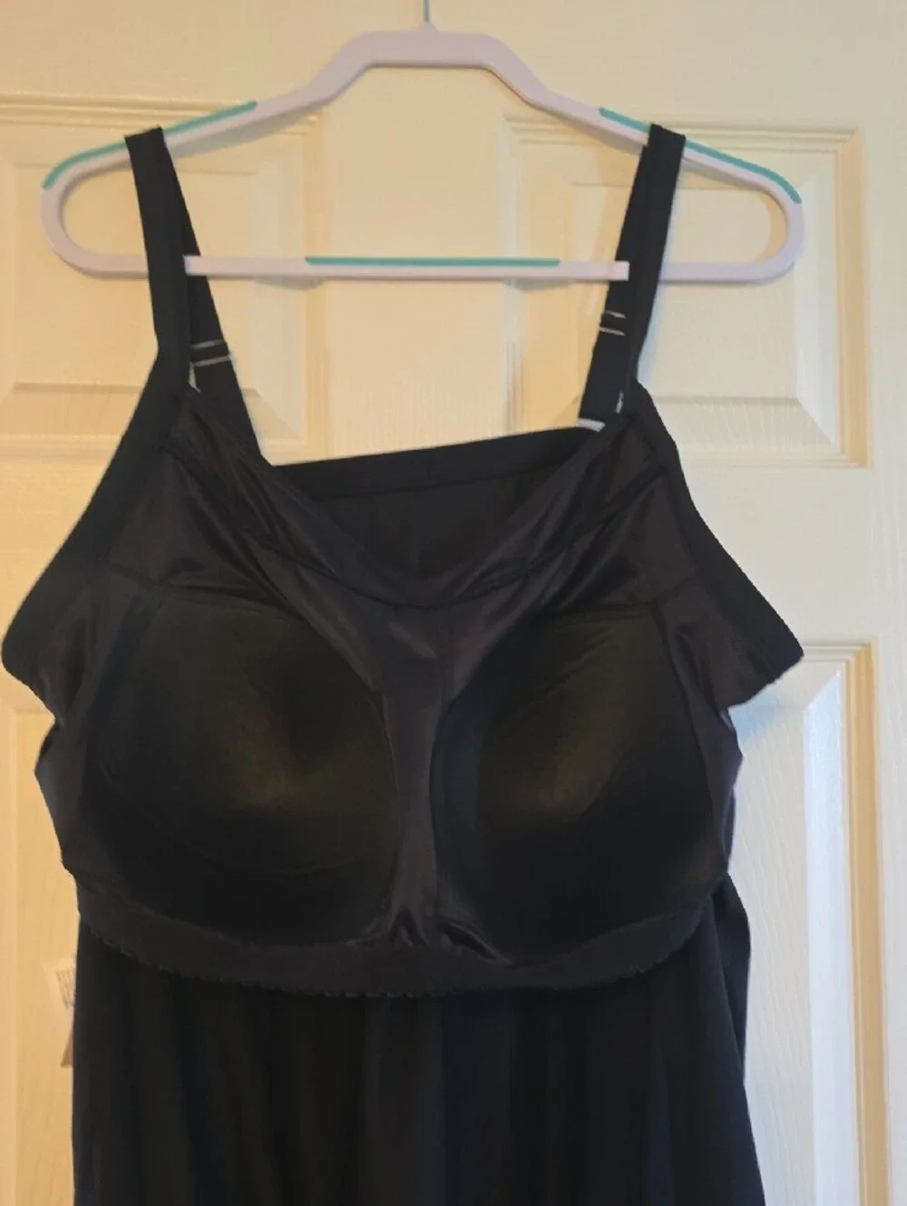 Land's End Black Swim Top with Adjustable Straps Size 26W